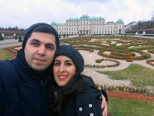 Christopher, with his wife Anna
