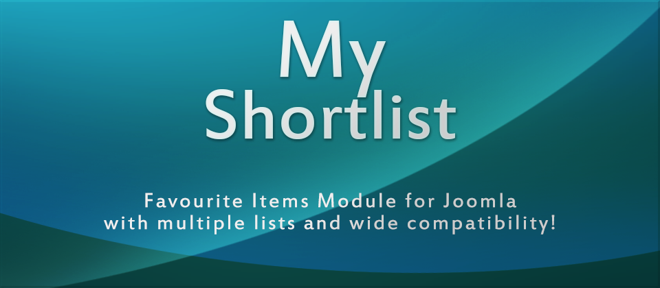 MyShortlist - Favorite Items Module for Joomla! with Multiple Lists and Wide Compatibility