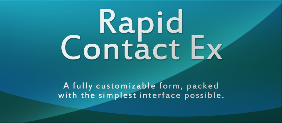 Rapid Contact Ex - A Fully Customizable Contact Form Generator for Joomla! CMS